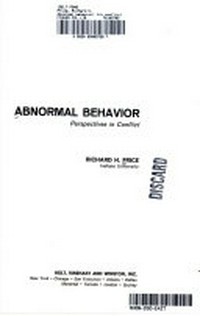 Abnormal behavior : perspectives in conflict /