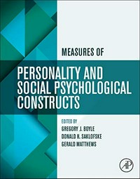 Measures of personality and social psychological constructs /