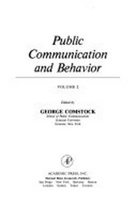 Public communication and behavior /