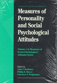 Measures of personality and social psychological attitudes /