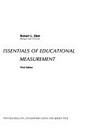 Essentials of educational measurement /