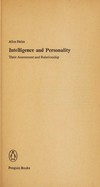 Intelligence and personality : their assessment and relationship /