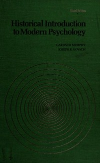 Historical introduction to modern psychology /