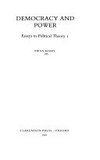 Essays in political theory /