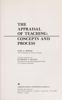 The appraisal of teaching : concepts and process /