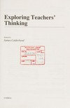 Exploring teachers' thinking /