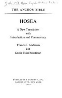 Hosea : a new translation with introduction and commentary /