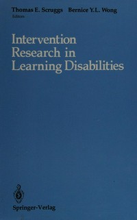 Intervention research in learning disabilities /