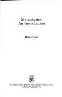 Metaphysics : an introduction /