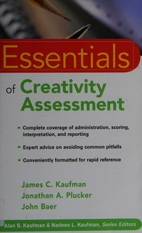 Essentials of creativity assessment /