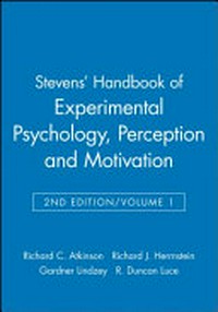 Stevens' handbook of experimental psychology /