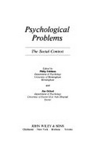 Psychological problems : the social context /
