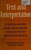 Text and interpretation : studies in the New Testament presented to Matthew Black /