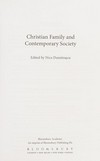Christian family and contemporary society /