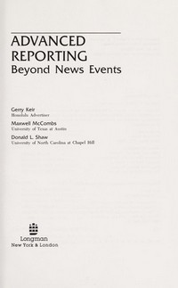 Advanced reporting : beyond, news, events /