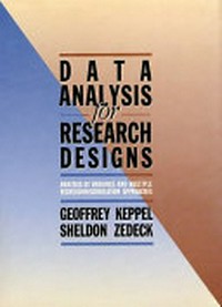 Data analysis for research designs : analysis of variance and multiple regression/correlation approaches /
