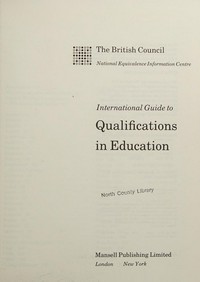 International guide to qualifications in education.