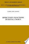 Effectivity functions in social choice /