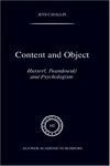 Content and object : Husserl, Twardowski and psychologism /