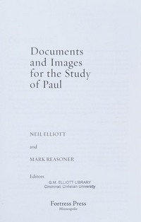 Documents and images for the study of Paul /