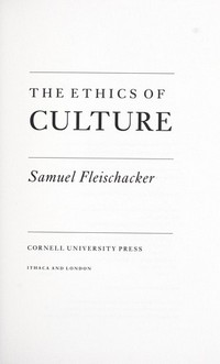The ethics of culture /
