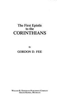 The first epistle to the Corinthians /