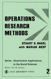 Operations research methods: as applied to political science and the legal process /
