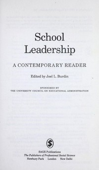 School leadership : a contemporary reader /