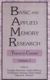 Basic and applied memory research /