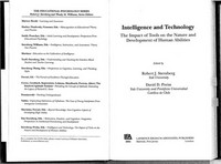 Intelligence and technology : the impact of tools on the nature and development of human abilities /