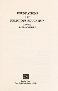 Foundations of religious education /