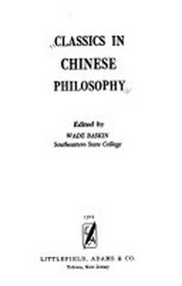 Classics in chinese philosophy /