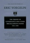 The theory of governance and other miscellaneous papers : 1921-1938 /