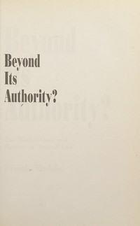 Beyond its authority? : the magisterium and matters of natural law /