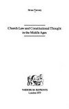 Church law and constitutional thought in the Middle Ages /