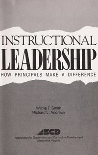 Instructional leadership : how principals make a difference /