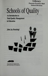 Schools of quality : an introduction to total quality management in education /