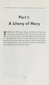 A litany of Mary /