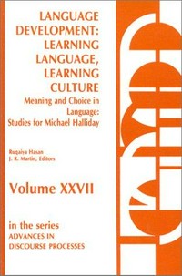 Language development : learning language, learning culture /