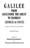 Galilee from Alexander the Great to Hadrian 323 B.C.E. to 135 C.E. : a study of Second Temple Judaism /