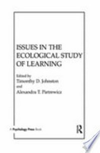 Issues in the ecological study of learning /