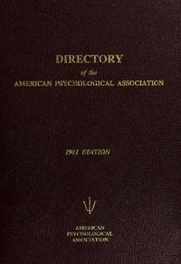 Directory of the American Psychological Association.