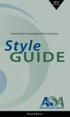 American sociological association style guide.