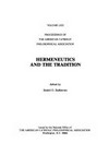 Hermeneutics and the tradition /