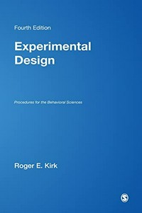 Experimental design : procedures for the behavioral sciences /