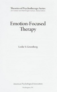 Emotion-focused therapy /
