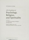 APA Handbook of psychology, religion, and spirituality /