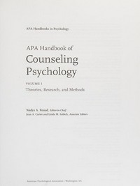 APA handbook of counseling psychology /