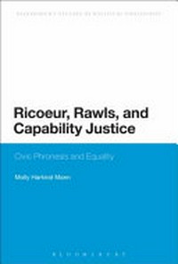 Ricoeur, Rawls, and capability justice : civic phronēsis and equality /