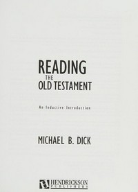 Reading the Old Testament : an inductive introduction /